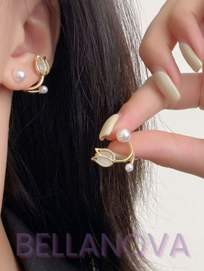 Brincos 2 em 1 Roses - Folheado a Ouro 18k + FRETE GRÁTIS