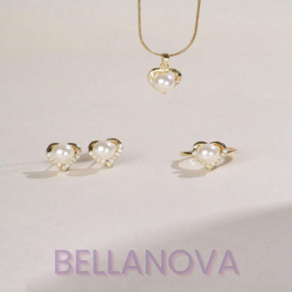 Kit Pérolas e Swarovski™ - Folheado a Ouro 18k+ FRETE GRÁTIS