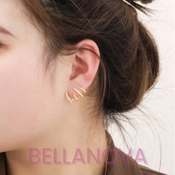 Brincos 4 Pontas™ - Folheado a Ouro 18k+ FRETE GRÁTIS