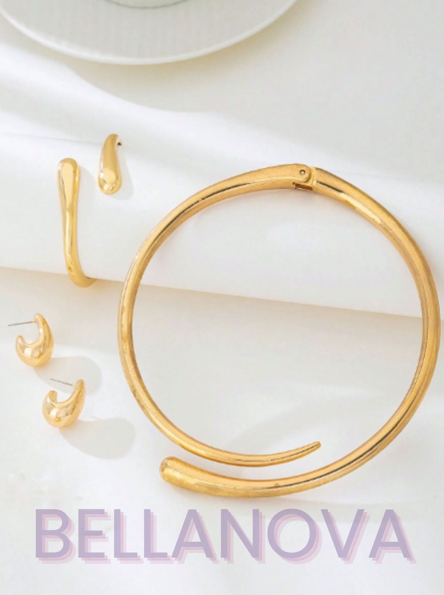 Kit 4pçs Minimalista Chic - Folheado a Ouro 18k + FRETE GRÁTIS