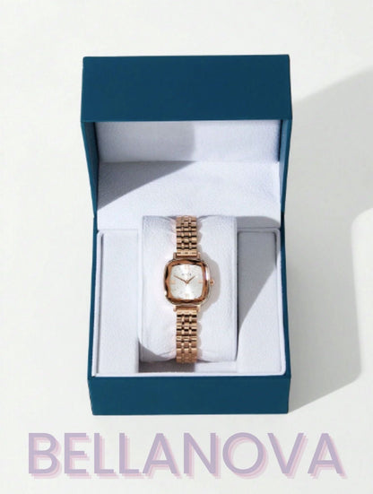 Relógio Minimalista Swarovski™ - Folheado a Ouro 18K+ FRETE GRÁTIS