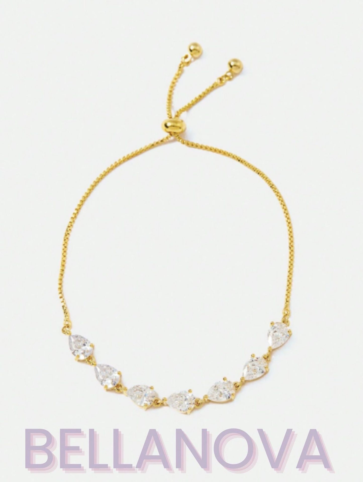 FILIPPA MONTEIRO X BELLA NOVA | Pulseira Swarovski - Folheado a Ouro 18k+ FRETE GRÁTIS