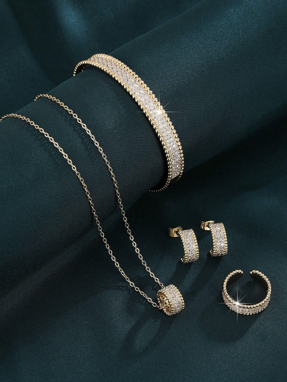 [NOVO] Kit 4pçs Lumière™ - Folheado a Ouro 18k + FRETE GRÁTIS