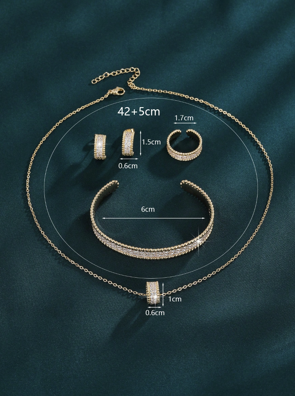 [NOVO] Kit 4pçs Lumière™ - Folheado a Ouro 18k + FRETE GRÁTIS