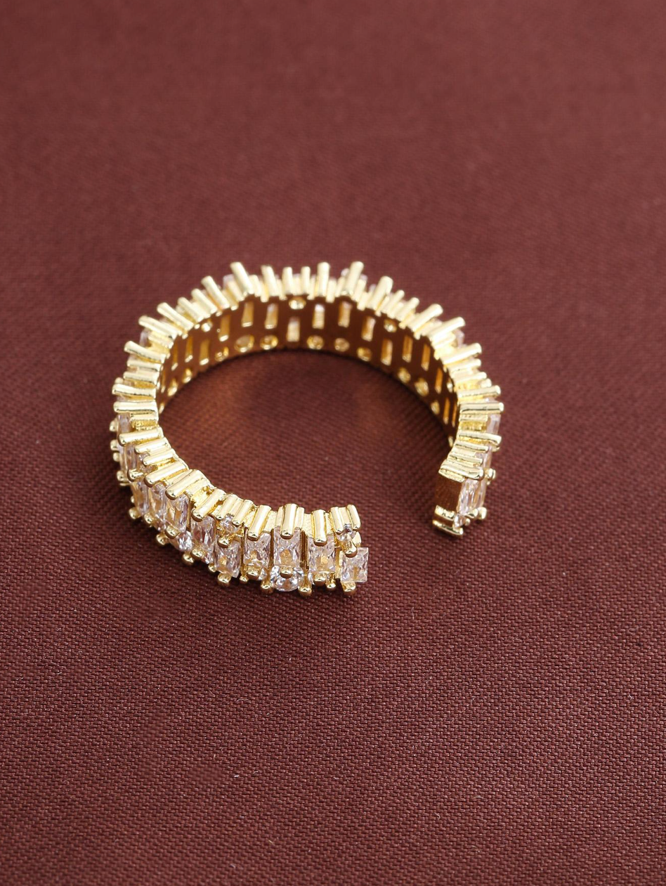 [NOVO] Anel Éclat™ Ajustável - Folheado a Ouro 18k + FRETE GRÁTIS