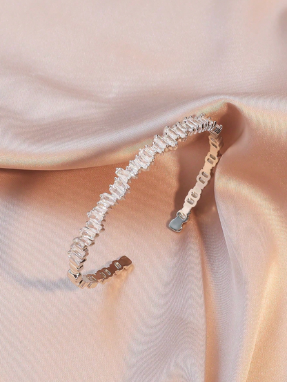 [NOVO] Bracelete Classic Swarovski™- Cravejado com Zircônias - Folheado a Ouro 18k + FRETE GRÁTIS