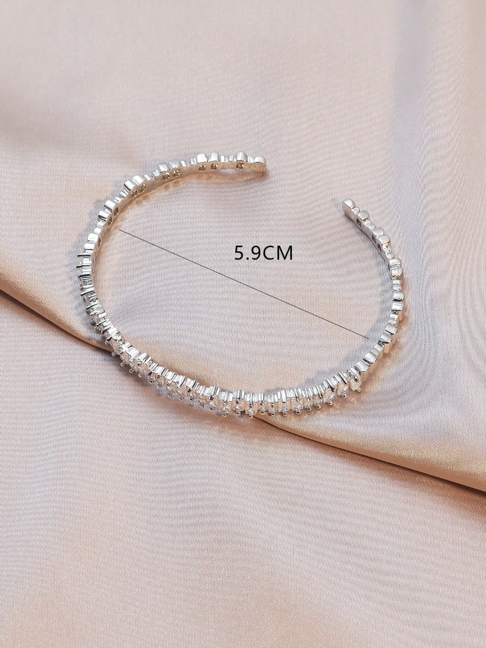 [NOVO] Bracelete Classic Swarovski™- Cravejado com Zircônias - Folheado a Ouro 18k + FRETE GRÁTIS