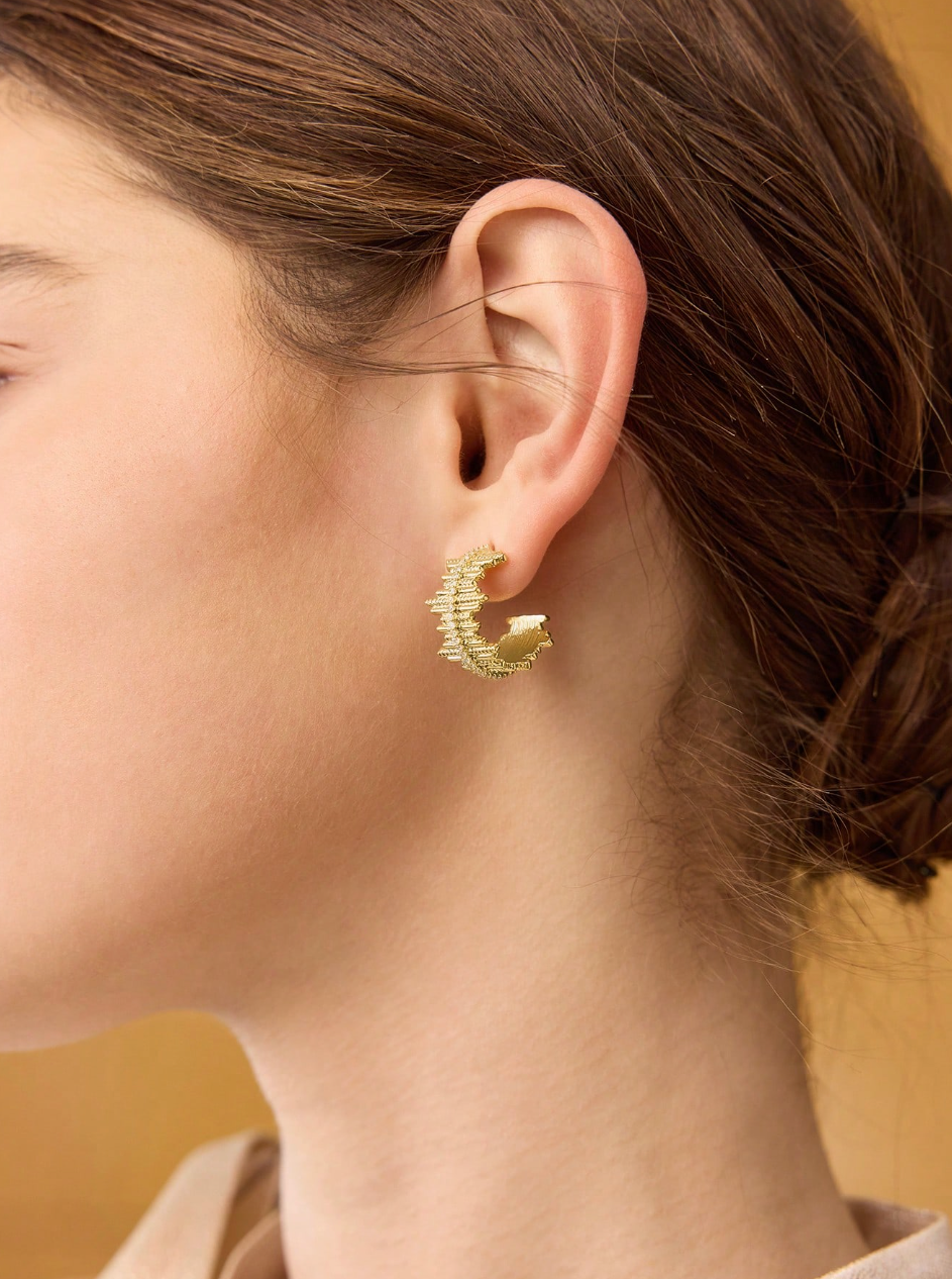 [NOVO] Brinco Aurora Swarovski™- Cravejado com Zircônias - Folheado a Ouro 18k + FRETE GRÁTIS