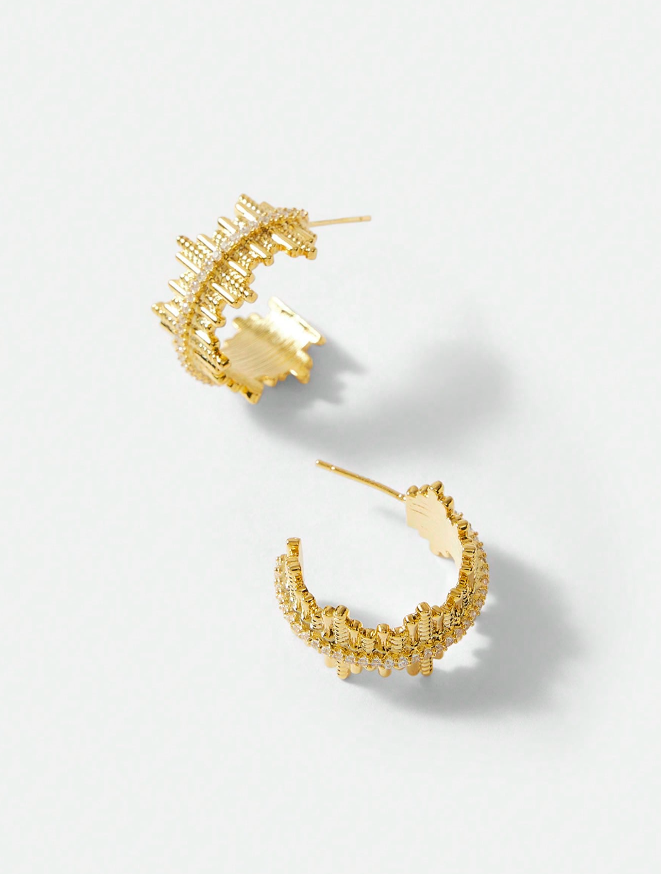 [NOVO] Brinco Aurora Swarovski™- Cravejado com Zircônias - Folheado a Ouro 18k + FRETE GRÁTIS