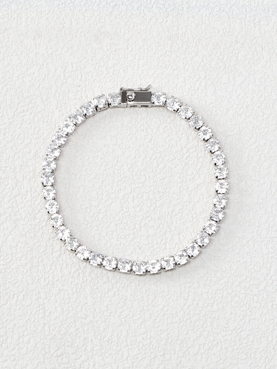 [NOVO] Bracelete Bridge Swarovski™- Cravejado com Zircônias - Folheado a Ouro 18k + FRETE GRÁTIS