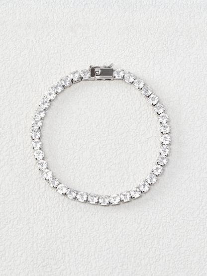 [NOVO] Bracelete Bridge Swarovski™- Cravejado com Zircônias - Folheado a Ouro 18k + FRETE GRÁTIS