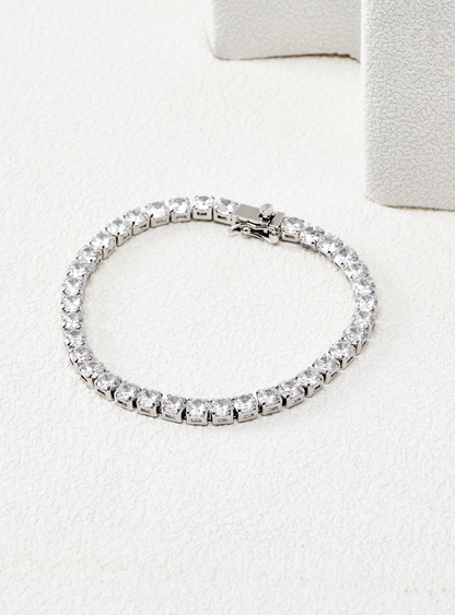 [NOVO] Bracelete Bridge Swarovski™- Cravejado com Zircônias - Folheado a Ouro 18k + FRETE GRÁTIS