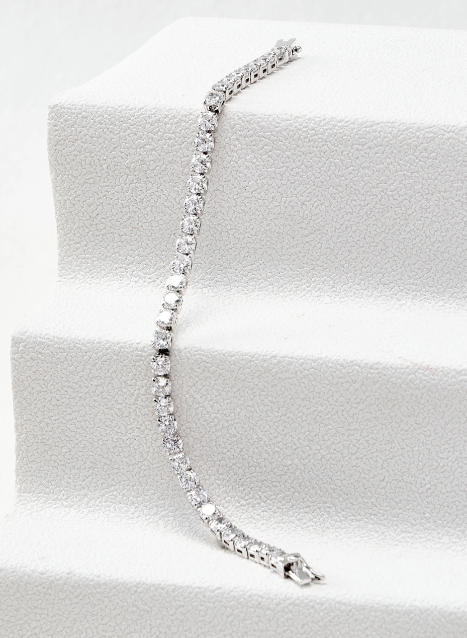 [NOVO] Bracelete Bridge Swarovski™- Cravejado com Zircônias - Folheado a Ouro 18k + FRETE GRÁTIS