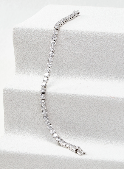 [NOVO] Bracelete Bridge Swarovski™- Cravejado com Zircônias - Folheado a Ouro 18k + FRETE GRÁTIS