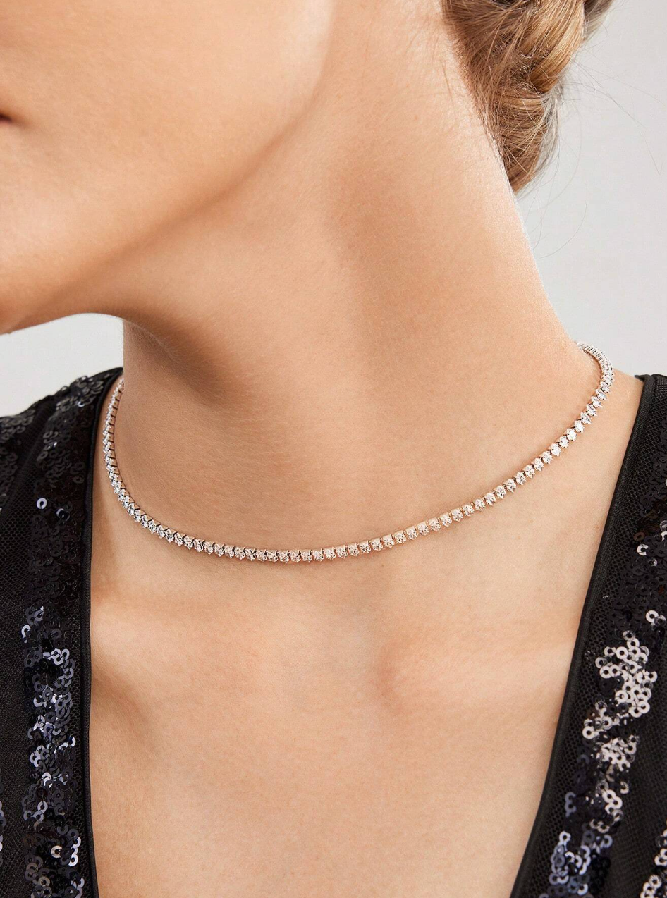 [NOVO] Colar Bridge Swarovski™- Cravejado com Zircônias - Folheado a Ouro 18k + FRETE GRÁTIS