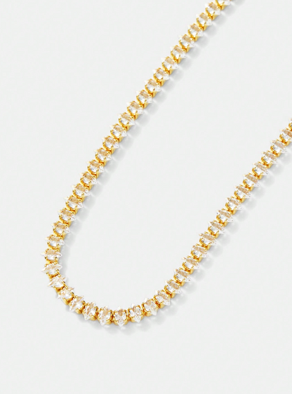 [NOVO] Colar Bridge Swarovski™- Cravejado com Zircônias - Folheado a Ouro 18k + FRETE GRÁTIS
