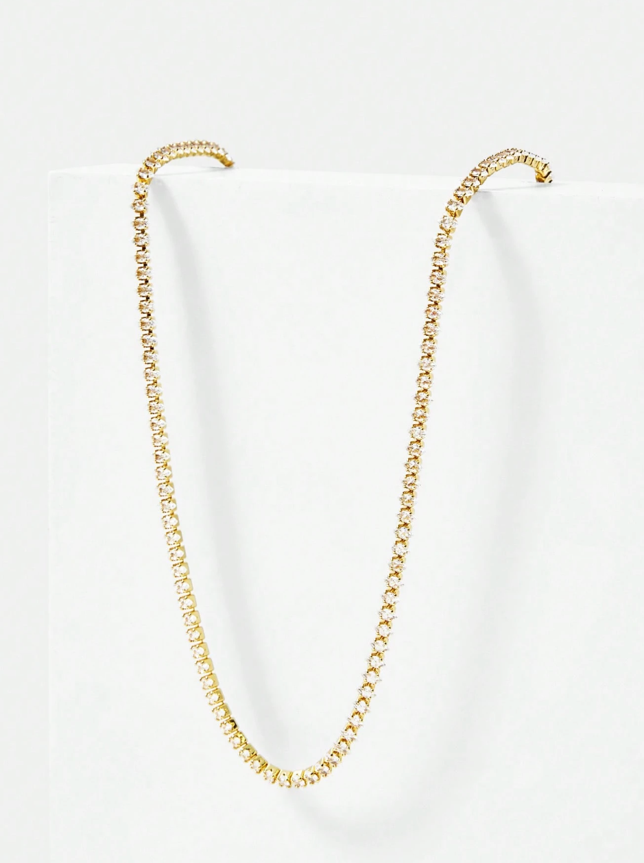 [NOVO] Colar Bridge Swarovski™- Cravejado com Zircônias - Folheado a Ouro 18k + FRETE GRÁTIS