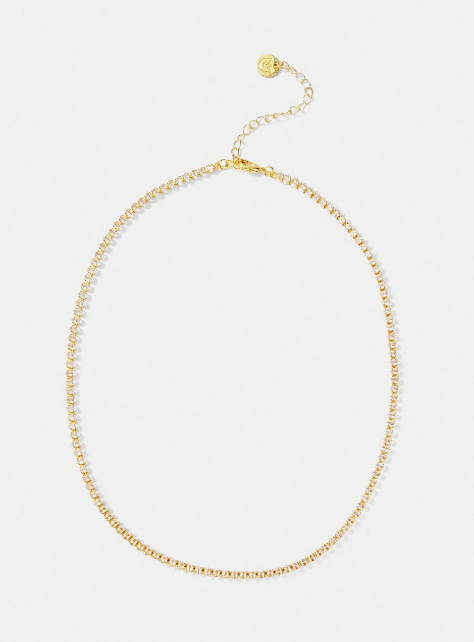 [NOVO] Colar Bridge Swarovski™- Cravejado com Zircônias - Folheado a Ouro 18k + FRETE GRÁTIS