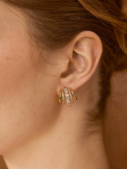 [NOVO] Brinco Liz Swarovski™- Folheado a Ouro 18k + FRETE GRÁTIS