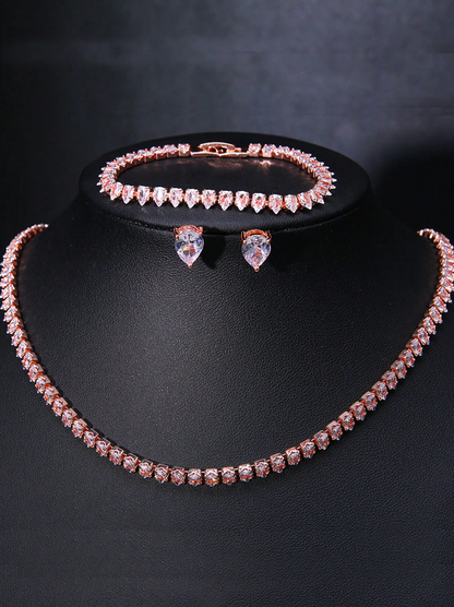 [NOVO] Kit 4pçs Crystal Royale Swarovski™ - Folheado a Ouro 18k + FRETE GRÁTIS