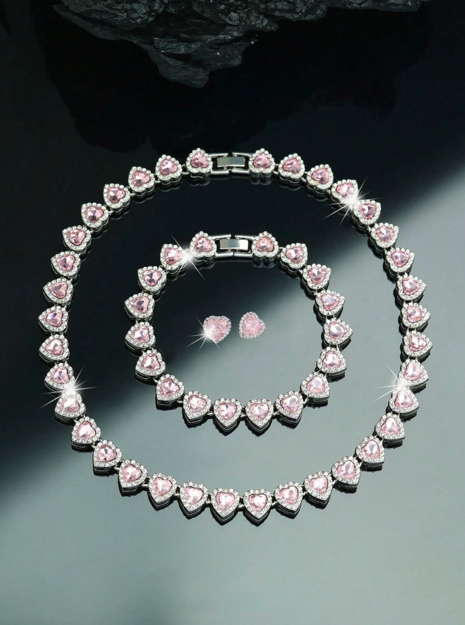 [NOVO] Kit 4pçs Amour Royale Swarovski™ - Folheado a Ouro 18k + FRETE GRÁTIS