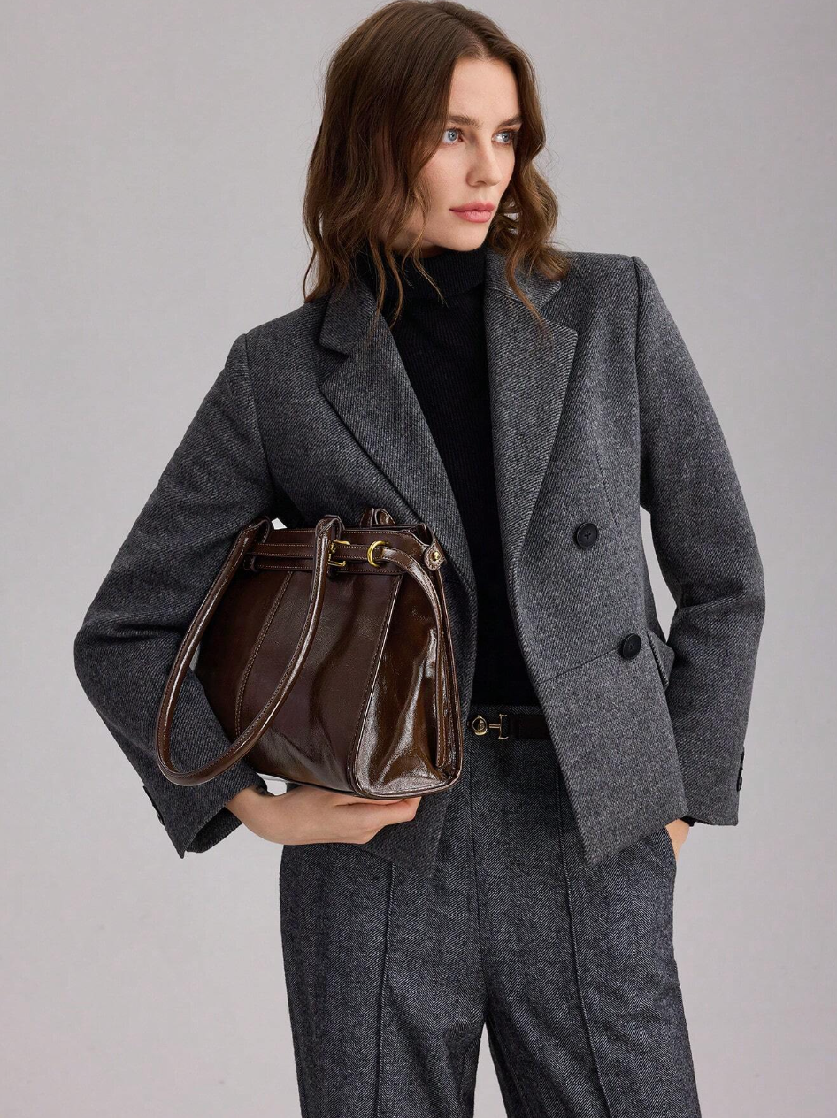 [NOVA] Bolsa Francesca Couro Crocodilo - Edição Limitada