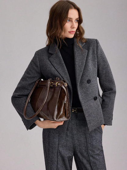 [NOVA] Bolsa Francesca Couro Crocodilo - Edição Limitada