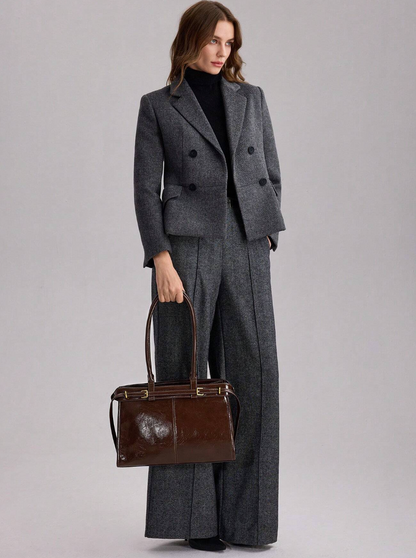 [NOVA] Bolsa Francesca Couro Crocodilo - Edição Limitada