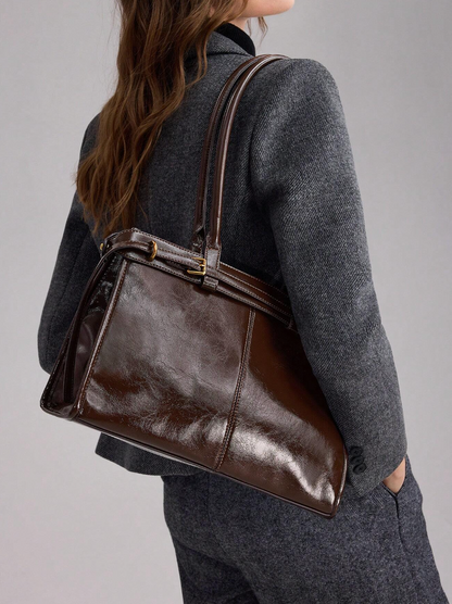 [NOVA] Bolsa Francesca Couro Crocodilo - Edição Limitada