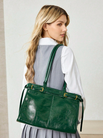 [NOVA] Bolsa Francesca Couro Crocodilo - Edição Limitada