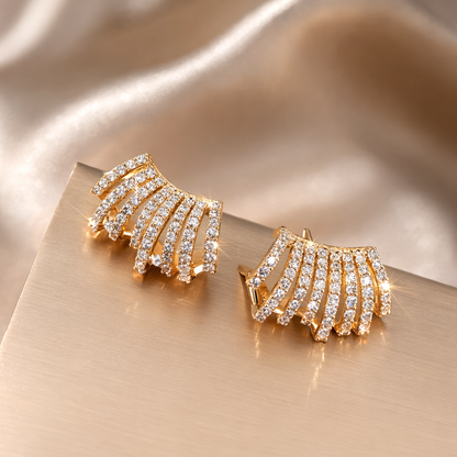 Brincos Oito Pontas™ - Folheado a Ouro 18k+ FRETE GRÁTIS