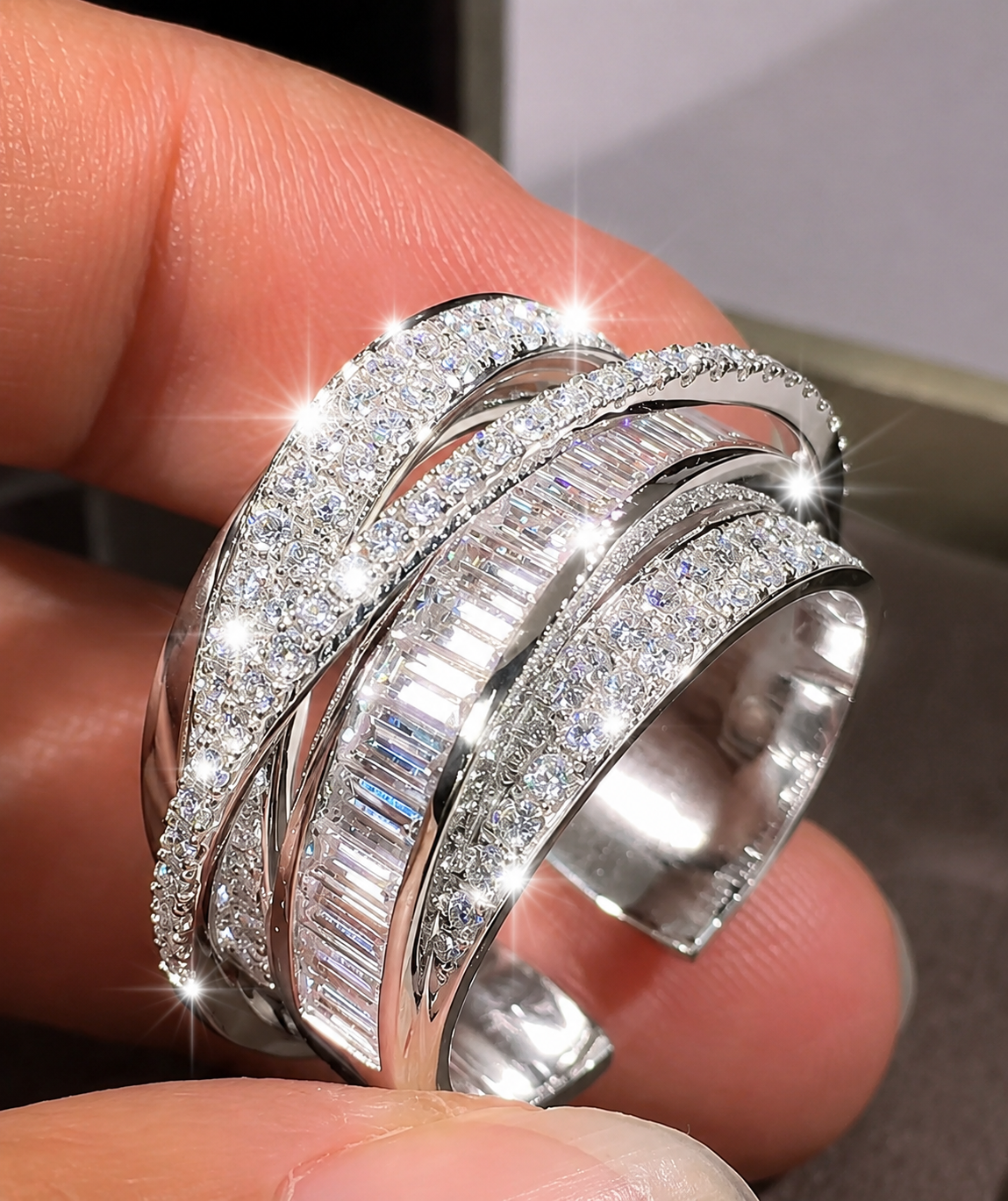 [NOVO] Anel Amalfi Swarovski™ - Folheado a Ouro 18k + FRETE GRÁTIS