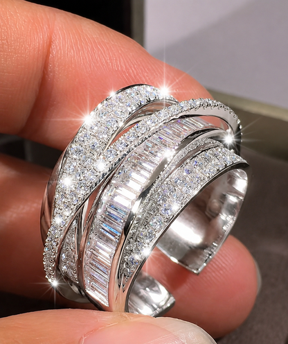 [NOVO] Anel Amalfi Swarovski™ - Folheado a Ouro 18k + FRETE GRÁTIS