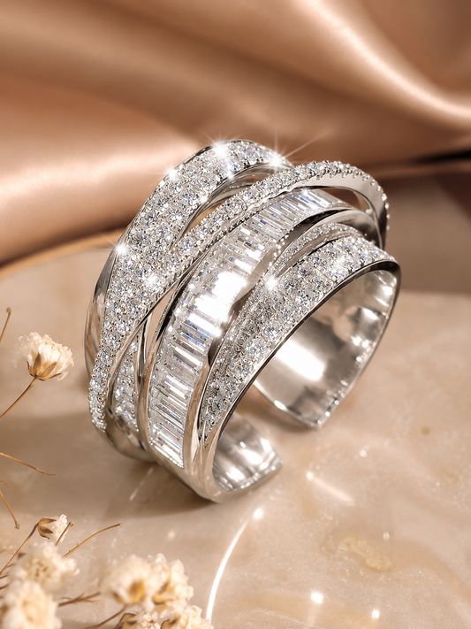 [NOVO] Anel Amalfi Swarovski™ - Folheado a Ouro 18k + FRETE GRÁTIS