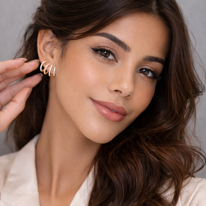 Brincos 4 Pontas™ - Folheado a Ouro 18k+ FRETE GRÁTIS