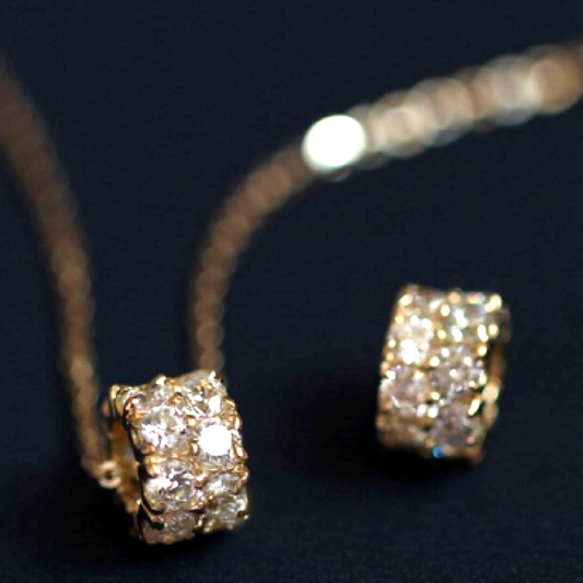 Gargantilha Com Pingente Swarovski™ - Folheado a Ouro 24k+ FRETE GRÁTIS